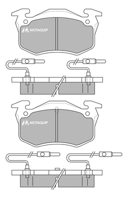 Brake Pad Set, disc brake (LVXL323)