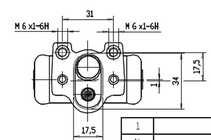 Wheel Brake Cylinder (VWC603)