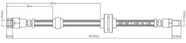 Brake Hose (VBH1015)