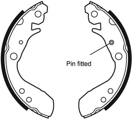 Brake Shoe Set (VBS708)