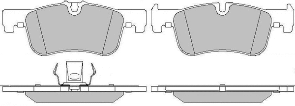 Brake Pad Set, disc brake (LVXL1728)