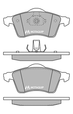 Brake Pad Set, disc brake (LVXL165)