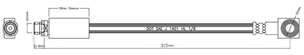 Brake Hose (VBJ672)