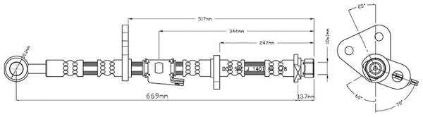 Brake Hose (VBJ216)