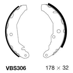 Brake Shoe Set (VBS306)