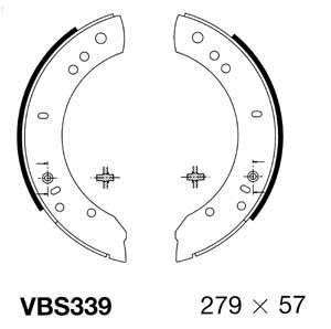 Brake Shoe Set (VBS339)