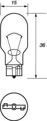 Bulb, direction indicator (VBU921)