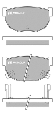 Brake Pad Set, disc brake (LVXL525)