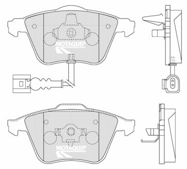 Brake Pad Set, disc brake (LVXL1264)
