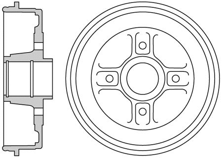 Brake Drum (VBE691)