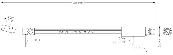Brake Hose (VBJ618)