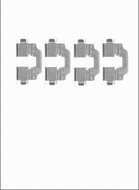 Accessory Kit, disc brake pad (LVMK1119)