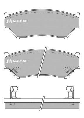 Brake Pad Set, disc brake (LVXL853)
