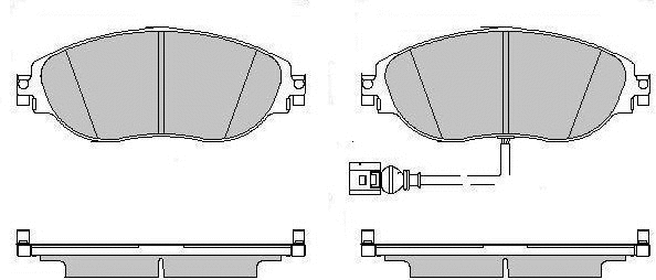 Brake Pad Set, disc brake (LVXL1739)