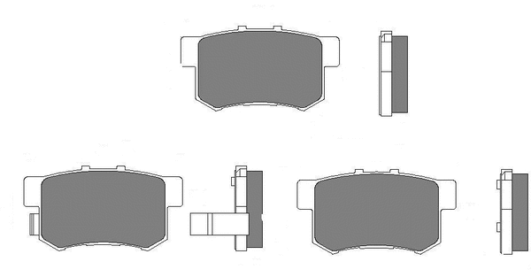 Brake Pad Set, disc brake (LVXL1742)