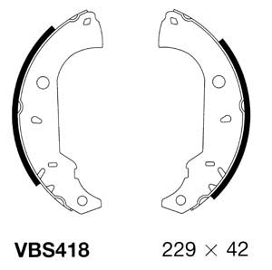 Brake Shoe Set (VBS418)