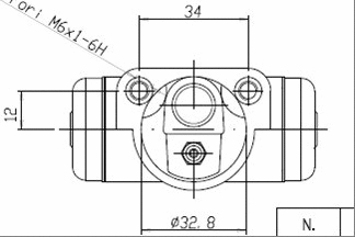 Wheel Brake Cylinder (VWC715)