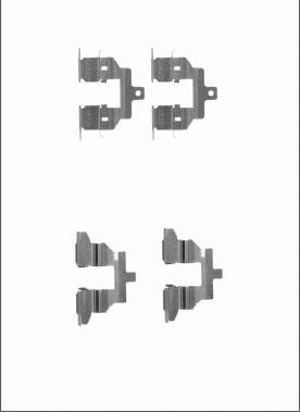 Accessory Kit, disc brake pad (LVMK1106)