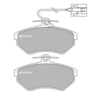 Brake Pad Set, disc brake (LVXL739)