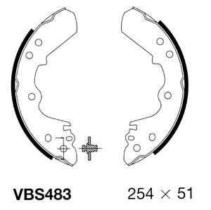 Brake Shoe Set (VBS483)