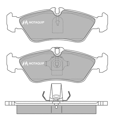 Brake Pad Set, disc brake (LVXL184)