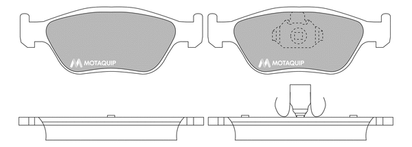 Brake Pad Set, disc brake (LVXL1365)