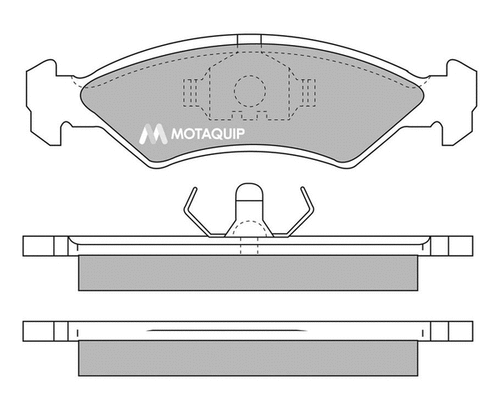 Brake Pad Set, disc brake (LVXL310)