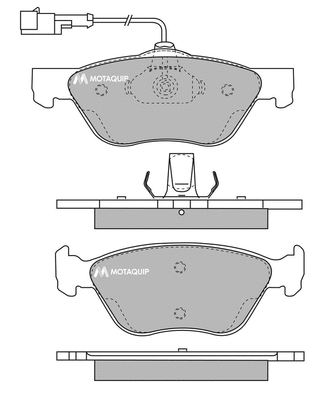 Brake Pad Set, disc brake (LVXL190)