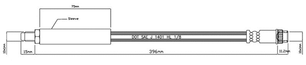 Brake Hose (VBH218)