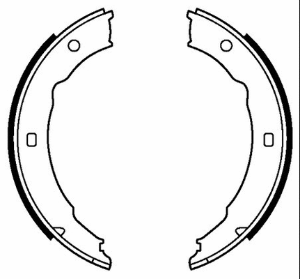 Brake Shoe Set, parking brake (VBS631)