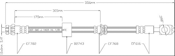 Brake Hose (VBJ421)