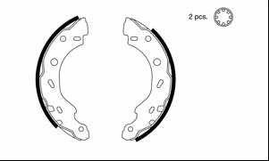 Brake Shoe Set (VBS646)