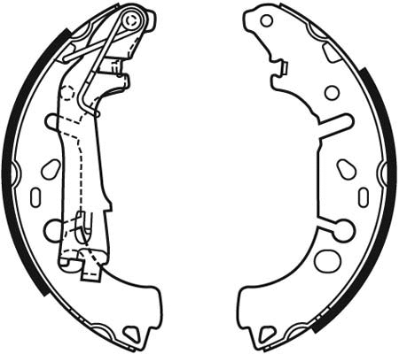 Brake Shoe Set (VBS715)