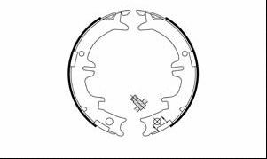 Brake Shoe Set, parking brake (VBS656)