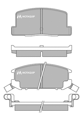 Brake Pad Set, disc brake (LVXL431)