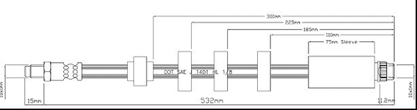 Brake Hose (VBH1165)