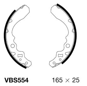 Brake Shoe Set (VBS554)