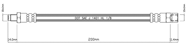 Brake Hose (VBH841)