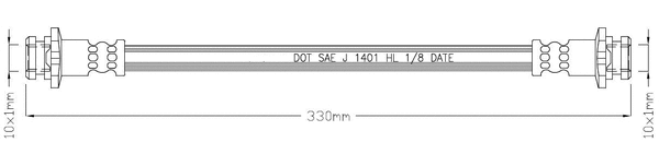 Brake Hose (LVBH1624)