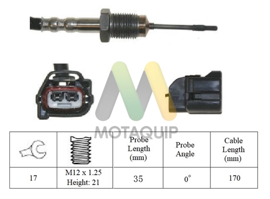 Sensor, exhaust gas temperature (LVET390)