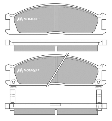 Brake Pad Set, disc brake (LVXL373)