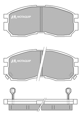 Brake Pad Set, disc brake (LVXL719)