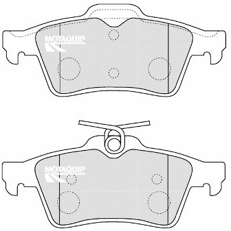 Brake Pad Set, disc brake (LVXL1184)