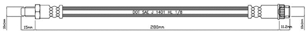 Brake Hose (VBH719)
