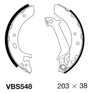 Brake Shoe Set (VBS548)