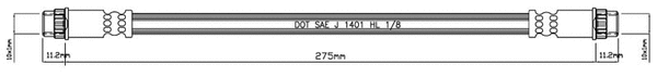 Brake Hose (VBH611)