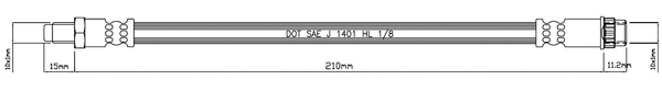 Brake Hose (VBH1134)