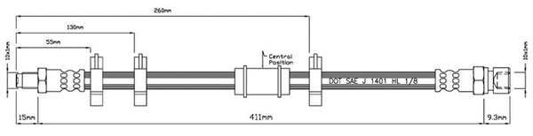 Brake Hose (VBH523)