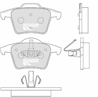 Brake Pad Set, disc brake (LVXL1250)