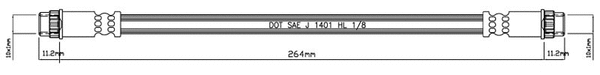 Brake Hose (VBH748)